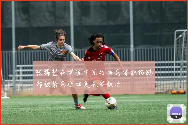 张稀哲在训练中无对抗急停扭伤腿部被紧急送回更衣室救治